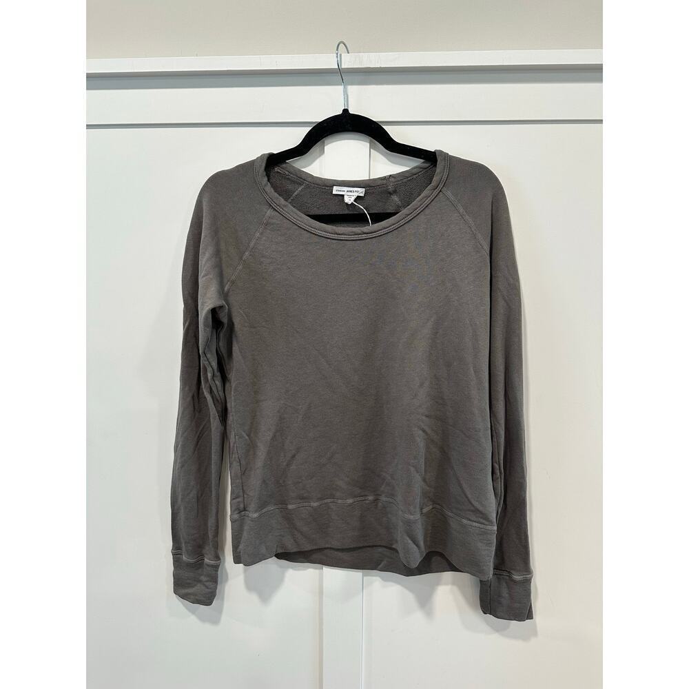 James Perse Vintage French Terry Crewneck Sweatshirt California Size 2(M)